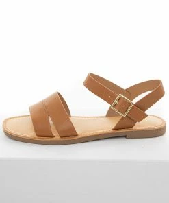 FORTUNE DYNAMIC Copper Buckle Closure Strappy Sandal