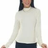 She + Sky Cream Ruched Brushed Ribbed Knit Fitted Top 1 She + Sky Cream Ruched Brushed Ribbed Knit Fitted Top
