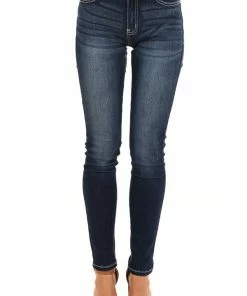 KanCan Dark Wash 5 Pocket Stretchy Skinny Denim Jeans
