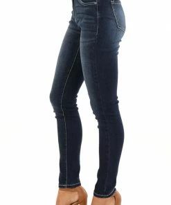 KanCan Dark Wash 5 Pocket Stretchy Skinny Denim Jeans