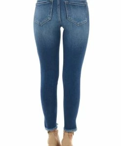 KanCan Dark Wash High Rise Split Hem Skinny Jeans Bottoms 14 KanCan Dark Wash High Rise Split Hem Skinny Jeans Bottoms