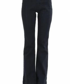 Cello Jeans Dark Wash Mid Rise Stretchy Denim Flare Jegging Jeans