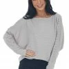 143 Story Dove Grey Waffle Knit Dolman Lace Sleeve Top 2 143 Story Dove Grey Waffle Knit Dolman Lace Sleeve Top