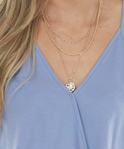 HYFVE Tops Dusty Blue Elastic Hem Cropped Surplice Cami