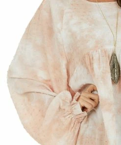 Umgee Dusty Blush And Ivory Tie Dye Swiss Dot Long Sleeve Top 25 Umgee Dusty Blush And Ivory Tie Dye Swiss Dot Long Sleeve Top