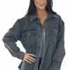 Blu Pepper Outerwear Faded Black Denim Button Front Jacket 2 Blu Pepper Outerwear Faded Black Denim Button Front Jacket