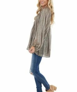 BucketList Forest Green Floral Print Long Puff Sleeve Babydoll Top 25 BucketList Forest Green Floral Print Long Puff Sleeve Babydoll Top