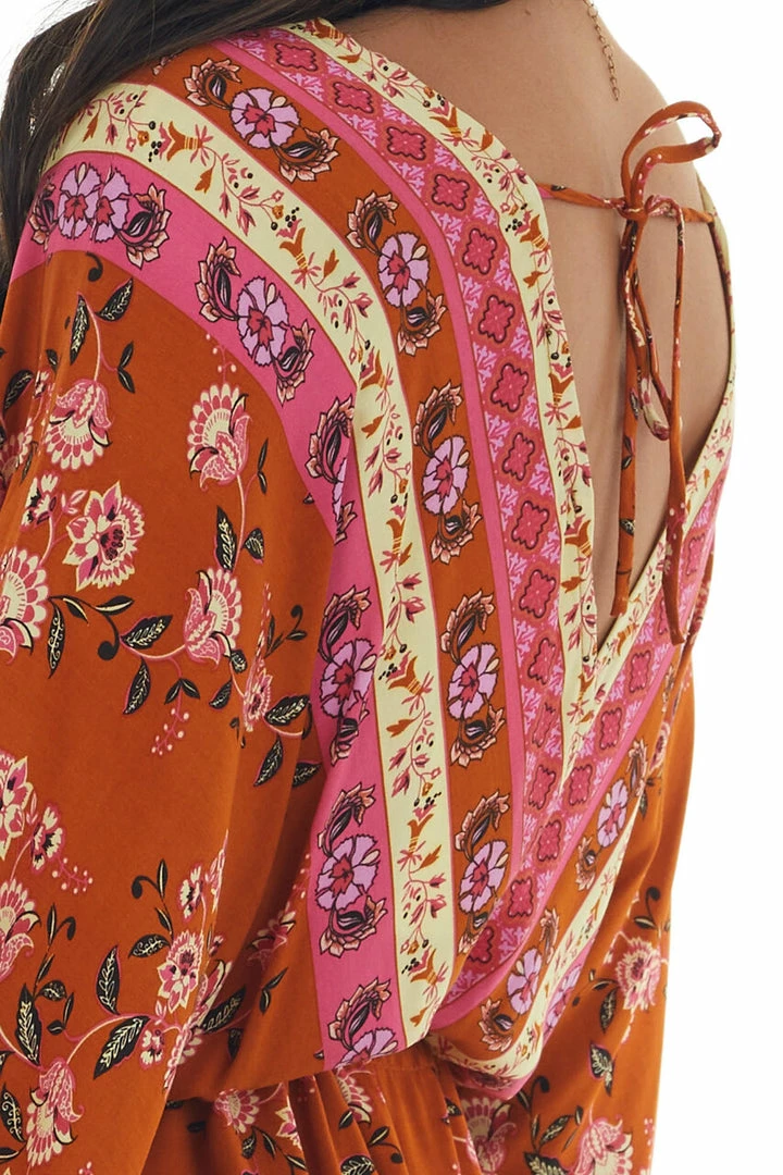 Aakaa Ginger Floral Print Long Sleeve Mini Dress Dresses 10 Aakaa Ginger Floral Print Long Sleeve Mini Dress Dresses