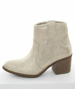 Chinese Laundry Shoes Gold Metallic Scuffed Western Style Booties