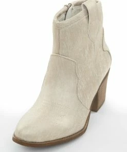 Chinese Laundry Shoes Gold Metallic Scuffed Western Style Booties
