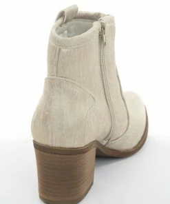 Chinese Laundry Shoes Gold Metallic Scuffed Western Style Booties