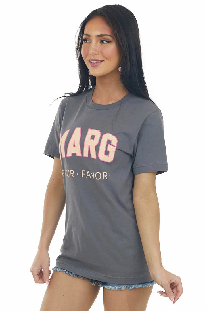 Blume+Co Tops Graphite 'Marg Pour Favor' Graphic Tee 8 Blume+Co Tops Graphite 'Marg Pour Favor' Graphic Tee