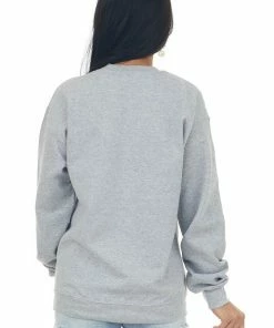 Blume+Co Tops Grey 'Weekend Lover' Sunset Graphic Sweatshirt