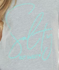 Blume+Co Heather Grey 'Salty But Sweet' Graphic Tank Top 17 Blume+Co Heather Grey 'Salty But Sweet' Graphic Tank Top