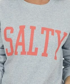 Blume+Co Heather Grey 'Salty' Graphic Sweatshirt