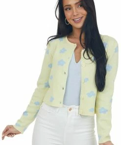 LE LIS Honeysuckle Flower Print Button Up Cardigan 12 LE LIS Honeysuckle Flower Print Button Up Cardigan