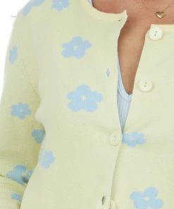 LE LIS Honeysuckle Flower Print Button Up Cardigan 17 LE LIS Honeysuckle Flower Print Button Up Cardigan