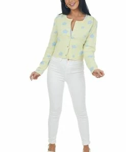 LE LIS Honeysuckle Flower Print Button Up Cardigan 14 LE LIS Honeysuckle Flower Print Button Up Cardigan