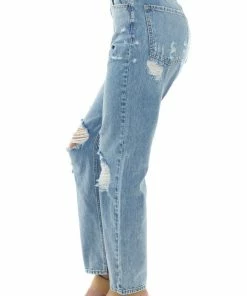Sneak Peek Medium High Rise Destroyed Relaxed 90s Jeans