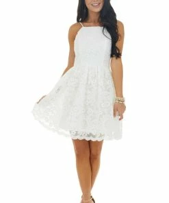 Dress Day Dresses Off White Lace Sleeveless Mini Dress 30 Dress Day Dresses Off White Lace Sleeveless Mini Dress