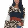 Haptics Tops Rust And Leopard Print Long Sleeve Knit Top 1 Haptics Tops Rust And Leopard Print Long Sleeve Knit Top