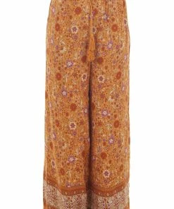 Ces Femme Bottoms Tawny Floral Wide Leg Pants With Tassel Tie