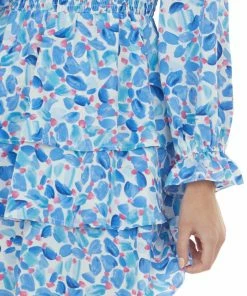 Jodifl Dresses Sapphire Printed Smocked Tiered Ruffle Dress 25 Jodifl Dresses Sapphire Printed Smocked Tiered Ruffle Dress