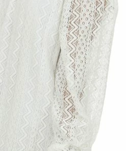 SugarFox Ivory Off The Shoulder Lace Short Dress