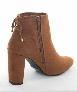 East Lion Corp. Spice Suede High Heel Booties With Tie Detail 13 East Lion Corp. Spice Suede High Heel Booties With Tie Detail