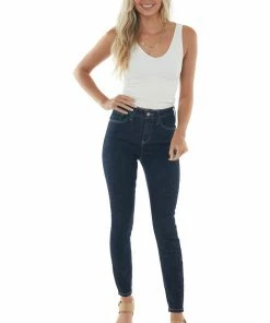 Judy Blue Dark Wash High Waisted Stretchy Skinny Jeans