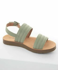 FORTUNE DYNAMIC Shoes Dark Sage Double Strap Sling Back Sandals