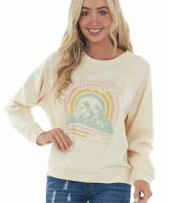 Very J Buttercream 'Mountains Are Calling' Sweatshirt