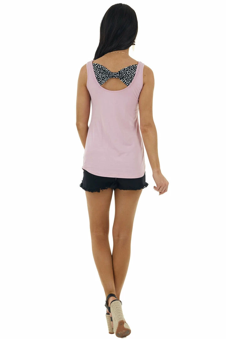 Celeste Design Baby Pink Sleeveless Knit Top With Printed Bow Detail Tops 12 Celeste Design Baby Pink Sleeveless Knit Top With Printed Bow Detail Tops