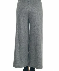Nostalgia Black And Silver Stretchy Flowy Capri Pants 10 Nostalgia Black And Silver Stretchy Flowy Capri Pants