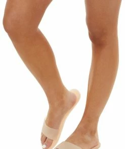 JOIA Shoes Peach Jelly One Strap Slide On Sandals