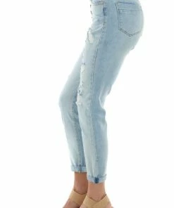 4 What Its Worth Light High Rise Multi Button Fly Mom Jeans 24 4 What Its Worth Light High Rise Multi Button Fly Mom Jeans