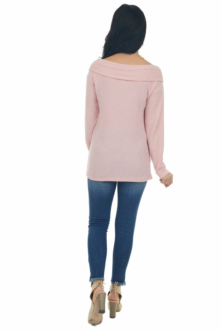 BiBi Bubblegum Criss Cross Brushed Waffle Knit Top 17 BiBi Bubblegum Criss Cross Brushed Waffle Knit Top