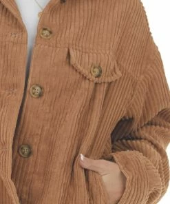 HYFVE Brown Sugar Button Up Corduroy Jacket 33 HYFVE Brown Sugar Button Up Corduroy Jacket
