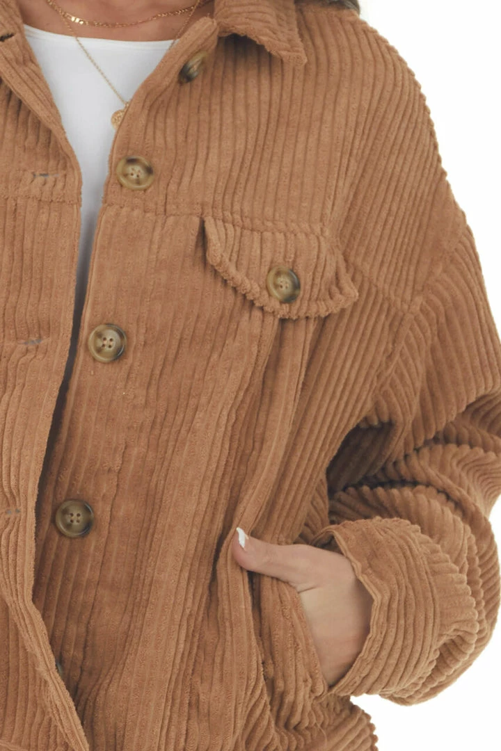 HYFVE Brown Sugar Button Up Corduroy Jacket 18 HYFVE Brown Sugar Button Up Corduroy Jacket