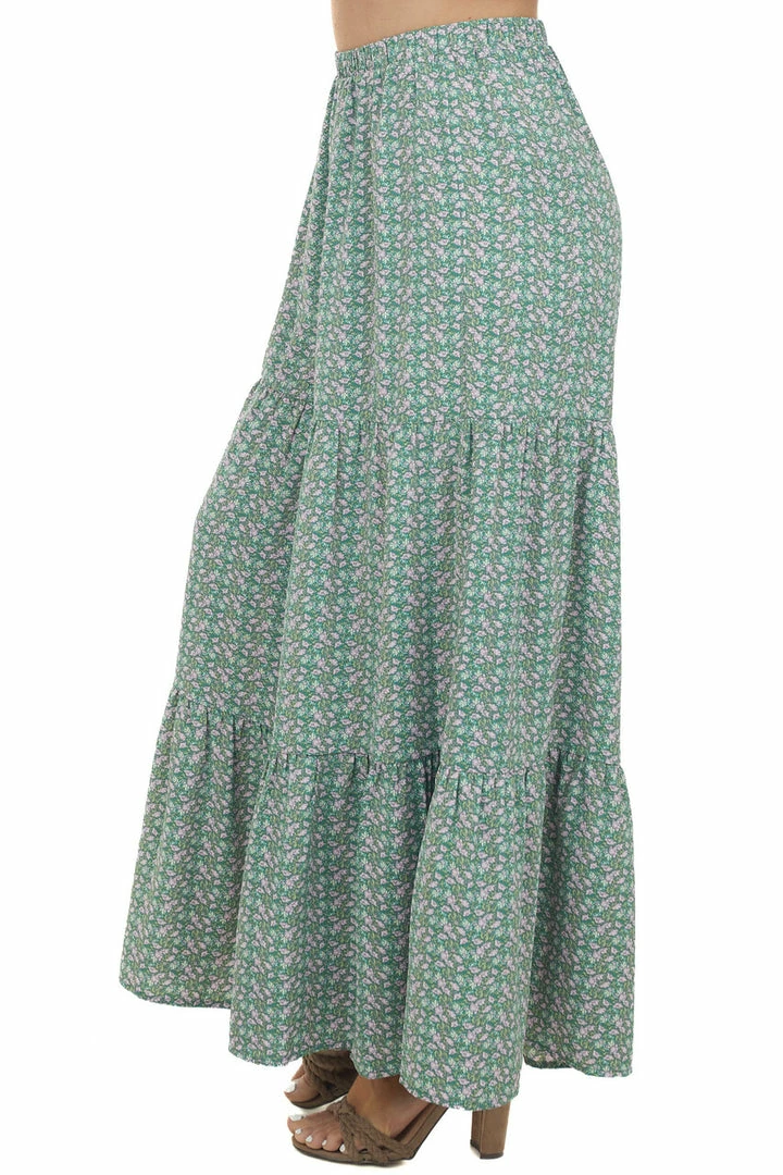 Entro Bottoms Jade Ditsy Floral Tiered Woven Wide Leg Pants 9 Entro Bottoms Jade Ditsy Floral Tiered Woven Wide Leg Pants