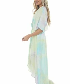 Main Strip Multicolor Tie Dye Maxi Dress Dresses