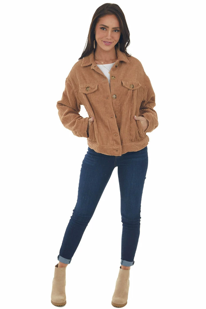 HYFVE Brown Sugar Button Up Corduroy Jacket 13 HYFVE Brown Sugar Button Up Corduroy Jacket