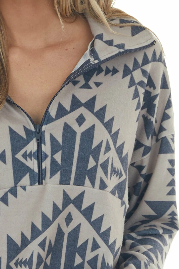 Now N Forever Tops Light Beige Soft Brushed Knit Aztec Print Top 15 Now N Forever Tops Light Beige Soft Brushed Knit Aztec Print Top