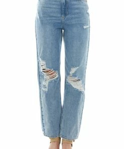 Sneak Peek Medium High Rise Destroyed Relaxed 90s Jeans