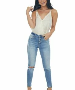 Wishlist Tops Ivory Surplice Woven Camisole Top With Lace Trim 35 Wishlist Tops Ivory Surplice Woven Camisole Top With Lace Trim