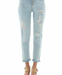 4 What Its Worth Light High Rise Multi Button Fly Mom Jeans 22 4 What Its Worth Light High Rise Multi Button Fly Mom Jeans