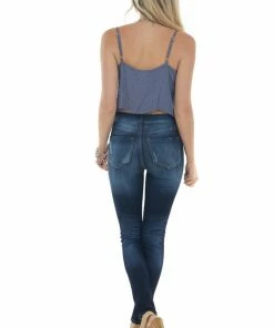 Blue Buttercup Tops Stormy Leopard Draped Neck Handkerchief Cami 14 Blue Buttercup Tops Stormy Leopard Draped Neck Handkerchief Cami