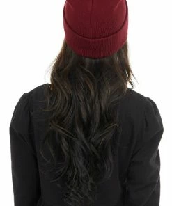 Olive & Pique Wine Solid Comfy Knit Basic Beanie