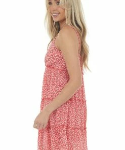 Very J Scarlet Ditsy Floral Button Up Sleeveless Dress 11 Very J Scarlet Ditsy Floral Button Up Sleeveless Dress