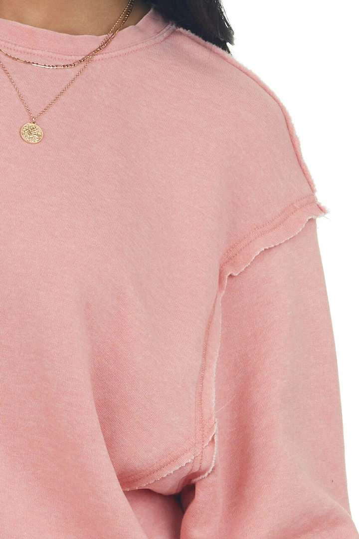 HYFVE Tops Heathered Punch Long Sleeve Knit Sweatshirt 14 HYFVE Tops Heathered Punch Long Sleeve Knit Sweatshirt